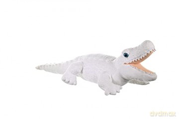 Wild Republic White Alligator Plush Soft Toy, Cuddlekins Cuddly Toys, Gifts for Kids 40 cm, 24"
