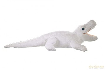 Wild Republic White Alligator Plush Soft Toy, Cuddlekins Cuddly Toys, Gifts for Kids 40 cm, 24"