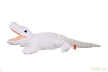 Wild Republic White Alligator Plush Soft Toy, Cuddlekins Cuddly Toys, Gifts for Kids 40 cm, 24"