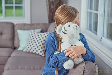 Wild Republic White Tiger Cub Plush Soft Toy, Cuddlekins Cuddly Toys, Gifts for Kids 30 cm