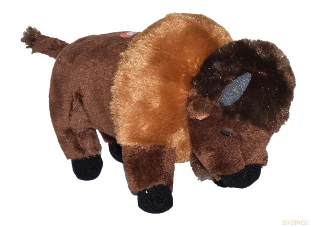 Wild Republic Wild Calls Bison, Authentic Animal Sound, Stuffed Animal, 7.5 Inches Inches, Gift for Kids, Plush Toy, Fill is Spun Recycled Water Bottles