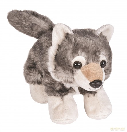 Wild Republic Wolf Stuffed Animal, Plush Toy, Gifts for Kids, HugEms 7 Inches