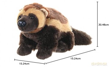 Wild Republic Wolverine Plush, Stuffed Animal, Plush Toy, Gifts for Kids, Cuddlekins 12 Inches, 12261, Brown