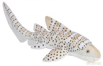 Wild Republic Zebra Shark Plush, Stuffed Animal, Plush Toy, Gifts for Kids, Living Ocean 30 Inches