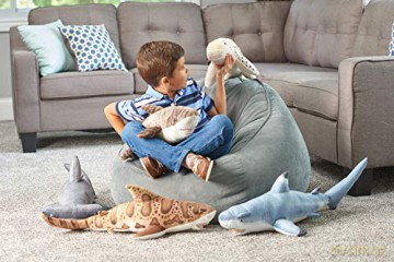 Wild Republic Zebra Shark Plush, Stuffed Animal, Plush Toy, Gifts for Kids, Living Ocean 30 Inches