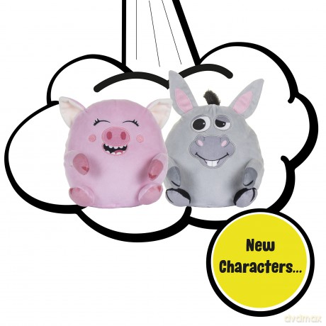 Windy Bums Donkey Cheeky Farting Toy, Funny Gift, Donkey Teddy Parps, Wiggles and Giggles. Hilarious fun for everyone!, Grey