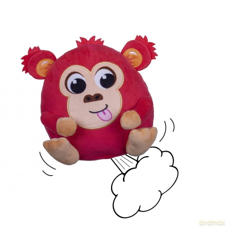 Windy Bums Monkey Cheeky Farting Toy, Monkey Teddy Bear That Farts, Wiggles and Giggles. Hilarious fun for everyone 10mths +, Red