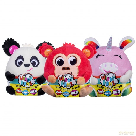 Windy Bums Monkey Cheeky Farting Toy, Monkey Teddy Bear That Farts, Wiggles and Giggles. Hilarious fun for everyone 10mths +, Red