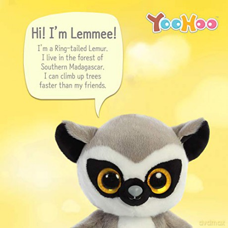YooHoo Lemmee Lemur 8In 61115 Grey