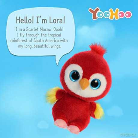 YooHoo Lora Scarlet Macaw 8in 61117 Red