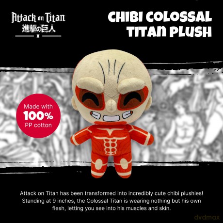Youtooz Chibi Colossal Titan Plush 9" Inch, Collectible Stuffed Colossal Titan Youtooz Plush from Anime Attack on Titan - Youtooz Plush Collection