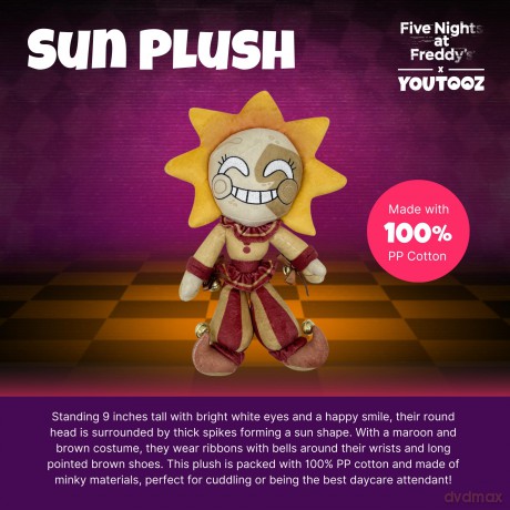 Youtooz Five Nights at Freddys Sun Plush, Golden Yellow