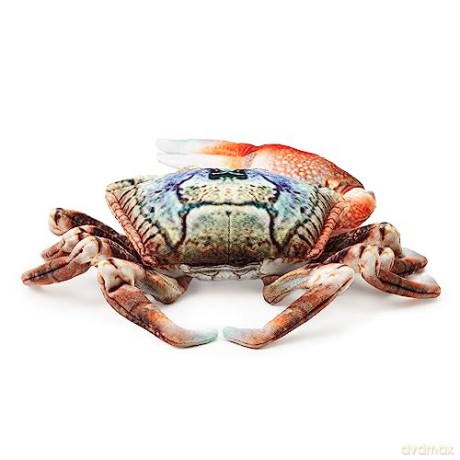 Zappi Co - Childrens Realistic Soft Cuddly Plush Toy Animal - Perfect Playtime Companions for Children with Lifelike Detail featured Tiktok (28cm Length) (Blue Fiddler Crab)
