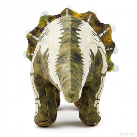 Zappi Co - Childrens Realistic Soft Cuddly Plush Toy Animal - Perfect Playtime Companions for Children with Lifelike Detail featured Tiktok (38cm Length) (Triceratops Dinosaur)