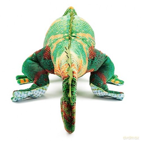 Zappi Co - Childrens Realistic Soft Cuddly Plush Toy Animal - Perfect Playtime Companions for Children with Lifelike Detail featured Tiktok (55cm Length) (Chameleon Green)