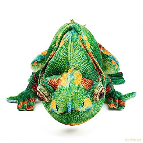 Zappi Co - Childrens Realistic Soft Cuddly Plush Toy Animal - Perfect Playtime Companions for Children with Lifelike Detail featured Tiktok (55cm Length) (Chameleon Green)
