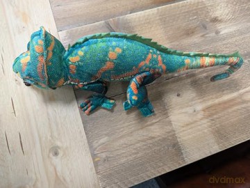 Zappi Co - Childrens Realistic Soft Cuddly Plush Toy Animal - Perfect Playtime Companions for Children with Lifelike Detail featured Tiktok (55cm Length) (Chameleon Green)