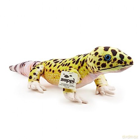 Zappi Co - Childrens Realistic Soft Cuddly Plush Toy Animal - Perfect Playtime Companions for Children with Lifelike Detail featured Tiktok (65cm Length) (Leopard Gecko)