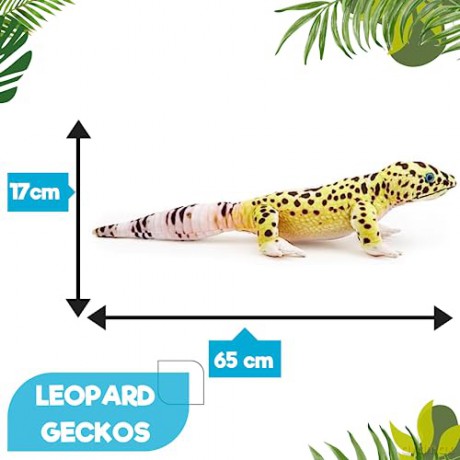 Zappi Co - Childrens Realistic Soft Cuddly Plush Toy Animal - Perfect Playtime Companions for Children with Lifelike Detail featured Tiktok (65cm Length) (Leopard Gecko)