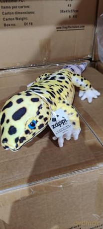 Zappi Co - Childrens Realistic Soft Cuddly Plush Toy Animal - Perfect Playtime Companions for Children with Lifelike Detail featured Tiktok (65cm Length) (Leopard Gecko)