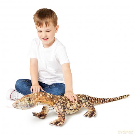 Zappi Co - Childrens Realistic Soft Cuddly Plush Toy Animal - Perfect Playtime Companions for Children with Lifelike Detail featured Tiktok (95cm Length) (Monitor Lizard)