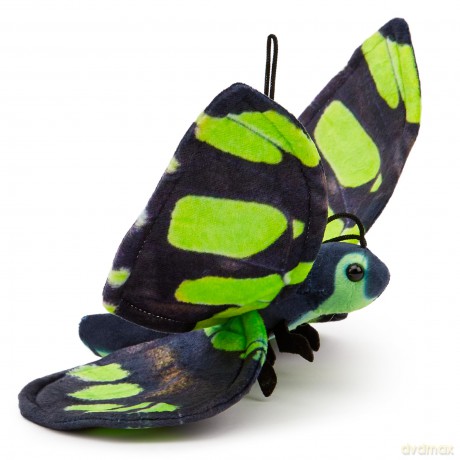 Zappi Co 100% Recycled Plush Malachite Butterfly Toy (28.5cm Width) Stuffed Soft Cuddly Eco Friendly animals Collection For New Born Child First kid