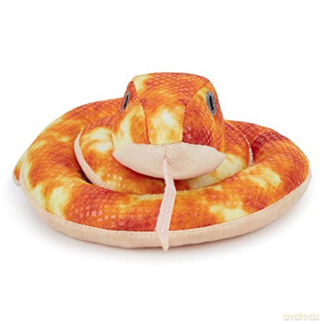 Zappi Co 2 set Childrens Stuffed Soft Cuddly Plush Snake Toy-Part of Safari Animals Collection, Perfect for Kids (50cm) (1 x Anaconda + 1 x Python Snakes)