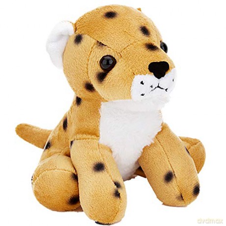Zappi Co Childrens Soft Cuddly Plush Toy Animal - Perfect Perfect Soft Snuggly Playtime Companions for Children (12-15cm /5-6") (Cheetah)