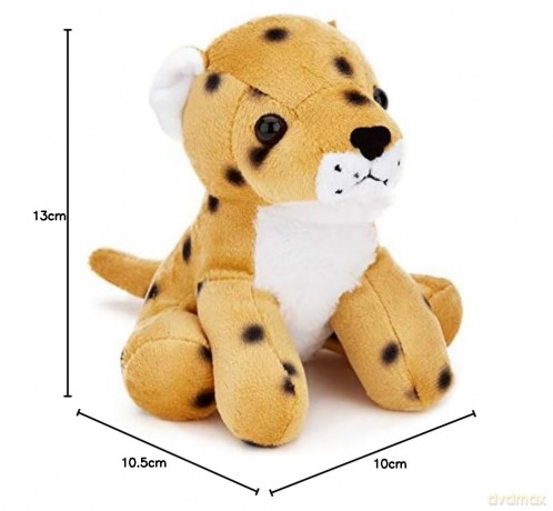 Zappi Co Childrens Soft Cuddly Plush Toy Animal - Perfect Perfect Soft Snuggly Playtime Companions for Children (12-15cm /5-6") (Cheetah)