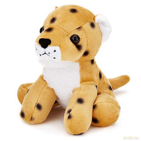 Zappi Co Childrens Soft Cuddly Plush Toy Animal - Perfect Perfect Soft Snuggly Playtime Companions for Children (12-15cm /5-6") (Cheetah)