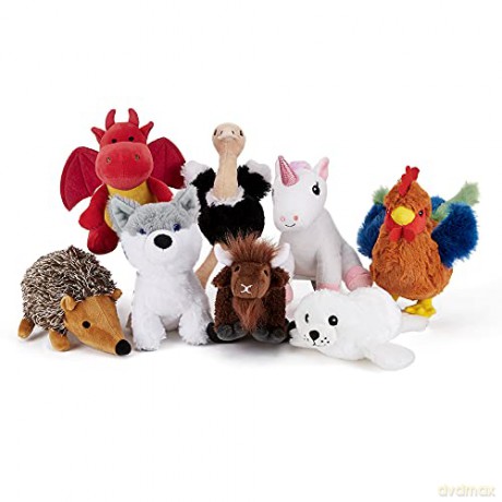 Zappi Co Childrens Soft Cuddly Plush Toy Animal - Perfect Perfect Soft Snuggly Playtime Companions for Children (12-15cm /5-6") (Dragon)