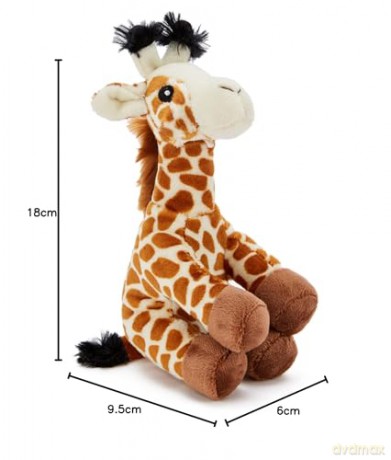 Zappi Co Childrens Soft Cuddly Plush Toy Animal - Perfect Perfect Soft Snuggly Playtime Companions for Children (12-15cm /5-6") (Giraffe)