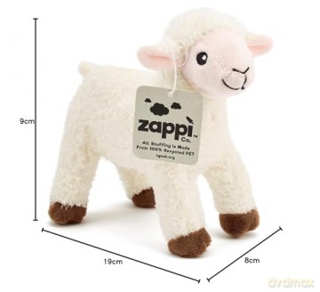 Zappi Co Childrens Soft Cuddly Plush Toy Animal - Perfect Perfect Soft Snuggly Playtime Companions for Children (12-15cm /5-6") (Lamb)