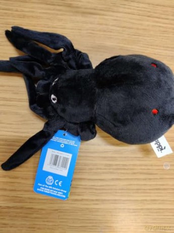 Zappi Co Childrens Soft Cuddly Plush Toy Animal - Perfect Perfect Soft Snuggly Playtime Companions for Children (12-15cm /5-6") (Spider)