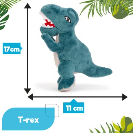 Zappi Co Childrens Soft Cuddly Plush Toy Animal - Perfect Perfect Soft Snuggly Playtime Companions for Children (12-15cm /5-6") (T-rex)