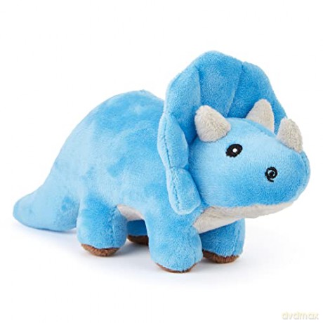 Zappi Co Childrens Soft Cuddly Plush Toy Animal - Perfect Perfect Soft Snuggly Playtime Companions for Children (12-15cm /5-6") (Triceratops)