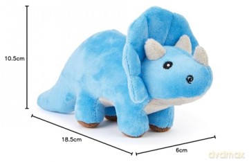 Zappi Co Childrens Soft Cuddly Plush Toy Animal - Perfect Perfect Soft Snuggly Playtime Companions for Children (12-15cm /5-6") (Triceratops)