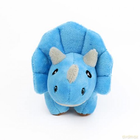 Zappi Co Childrens Soft Cuddly Plush Toy Animal - Perfect Perfect Soft Snuggly Playtime Companions for Children (12-15cm /5-6") (Triceratops)