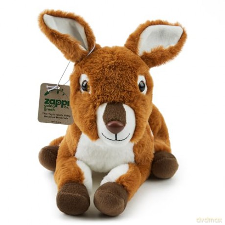 Zappi Co Deer Fawn Plush Toy (32cm) - Soft, Adorable Forest Friend, Eco-Friendly, Great for Childrens Nature Exploration, 100% Recycled