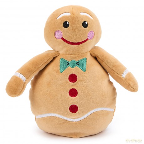 Zappi Co Gingerbread Man Plush Toy - Soft and Cuddly Christmas Gingerbread Man Decoration (25cm height), Perfect for Festive Decor, and Stocking Fillers