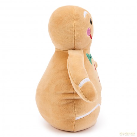 Zappi Co Gingerbread Man Plush Toy - Soft and Cuddly Christmas Gingerbread Man Decoration (25cm height), Perfect for Festive Decor, and Stocking Fillers