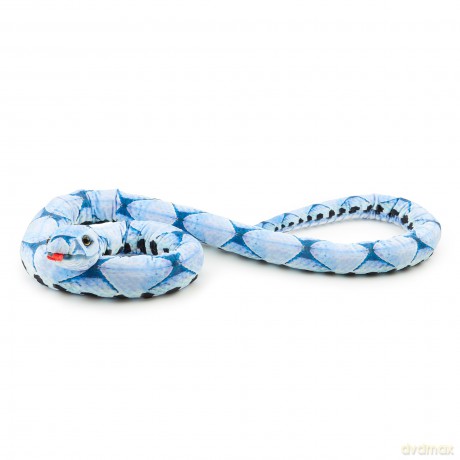Zappi Co Kids Stuffed Realistic Lifelike Plush Snake Toy - Part of Safari Animals Collection, Perfect for Kids (180 cm Length)(Blue Beauty Snake)