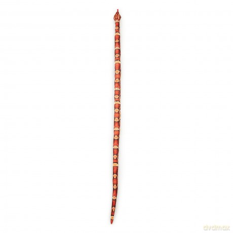 Zappi Co Kids Stuffed Soft Cuddly Plush Snake Toy - Part of Safari Animals Collection: Realistic and Lifelike, Perfect for Kids 180 cm Length(Orange/Black Corn Snake)
