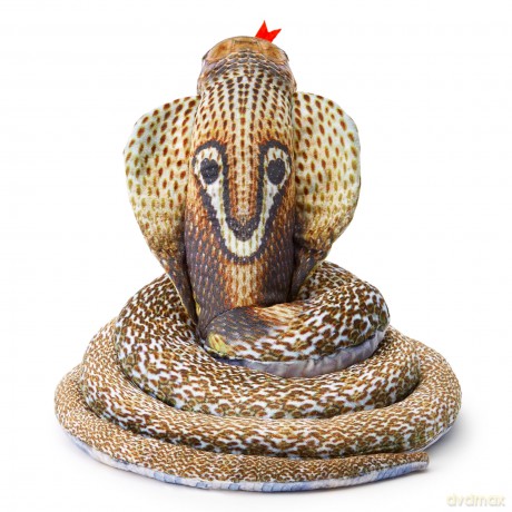 Zappi Co Kids Stuffed Soft Cuddly Plush Snake Toy - Part of Safari Animals Collection: Realistic and Lifelike, Perfect for Kids(Cobra)