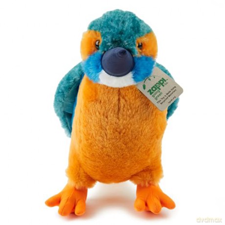 Zappi Co Kingfisher Plush Toy (27cm) - Vibrant, Soft, Eco-Friendly Toy, Perfect for Kids Nature Inspired Play, Made from Recycled Material