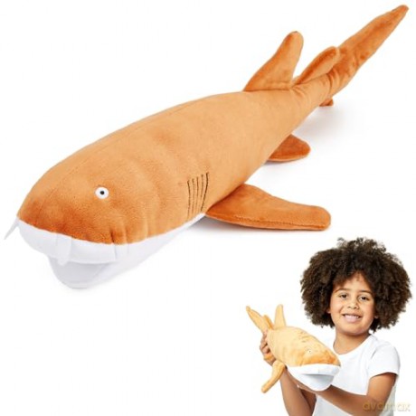 Zappi Co Nurse Shark Plush Toy - Large, Lovable River Animal, Eco-Friendly, Favorite with Children, Made from Recycled Material