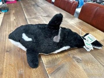 Zappi Co Orca Whale Plush Toy (45cm) - Gentle Giant Sea Plush, Eco-Friendly, Favorite for Ocean-Loving Kids, 100% Recycled