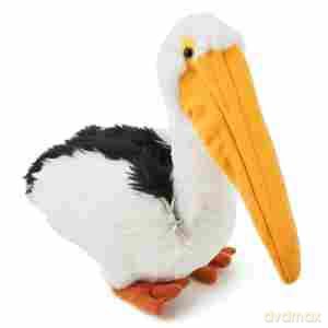Zappi Co Pelican Plush Toy (29cm) - Soft, Cuddly Safari Animal, Eco-Friendly, Made from 100% Recycled Material, Ideal for Childrens Collection