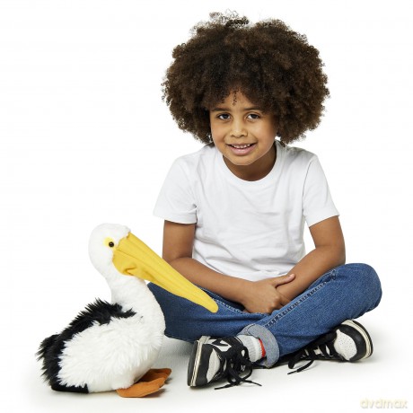 Zappi Co Pelican Plush Toy (29cm) - Soft, Cuddly Safari Animal, Eco-Friendly, Made from 100% Recycled Material, Ideal for Childrens Collection