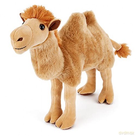 Zappi Co Plush Childrens Stuffed Soft Cuddly Plush Toy-Part of Safari Animals Collection, Perfect for Kids (26cm Height)(Bactrian Camel)